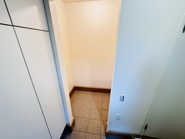 流山市加４丁目新築戸建【流山北小学校:7分】の玄関|玄関ホール横・土間収納スペース