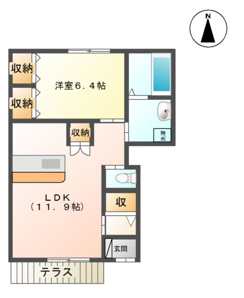 グレイシャス　ガーデンの間取り