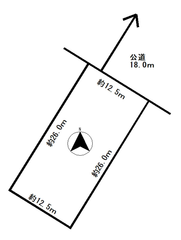 千歳市住吉3丁目の土地図