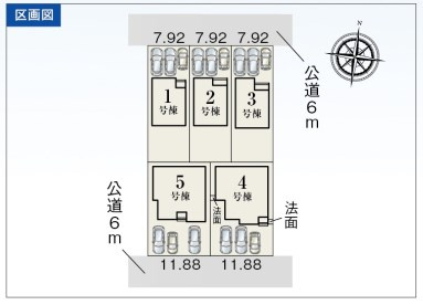 焼津市石津　3期／の区画図