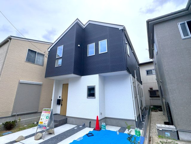 柏市西原５丁目新築戸建【西原小学校:徒歩2分】の外観|完成済み内覧可能です！