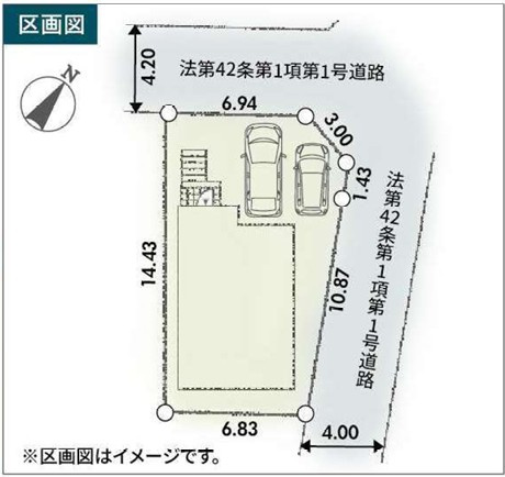 【区画図】 | 藤沢市第1大鋸 新築戸建 全1棟
