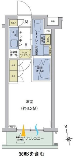【間取り】 | アジールコート品川中延 | Iタイプ