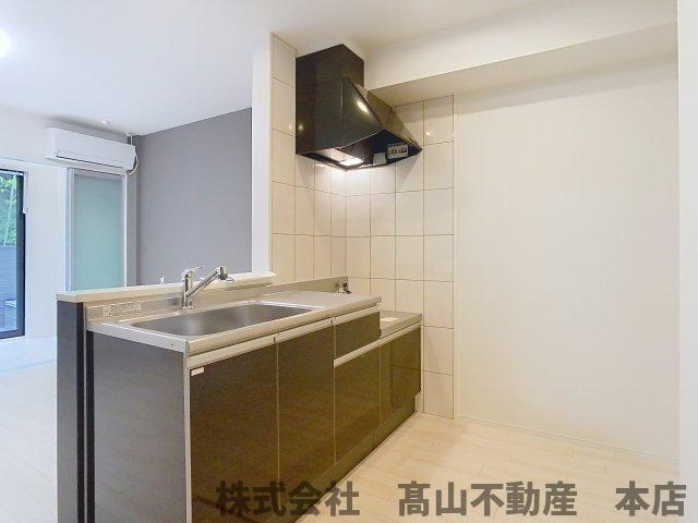 宗像市稲元４丁目のアパートのキッチン