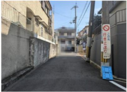 豊中市栗ケ丘町　新築戸建の前面道路含む現地写真|前面道路含む現地写真です