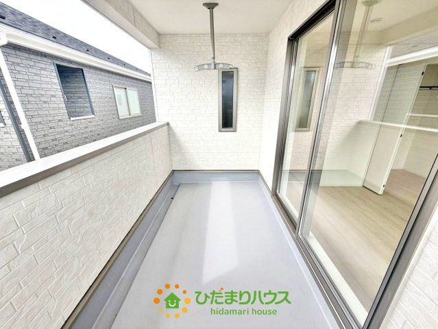 古河市大山第８　新築一戸建て　01　クレイドルガーデンのバルコニー