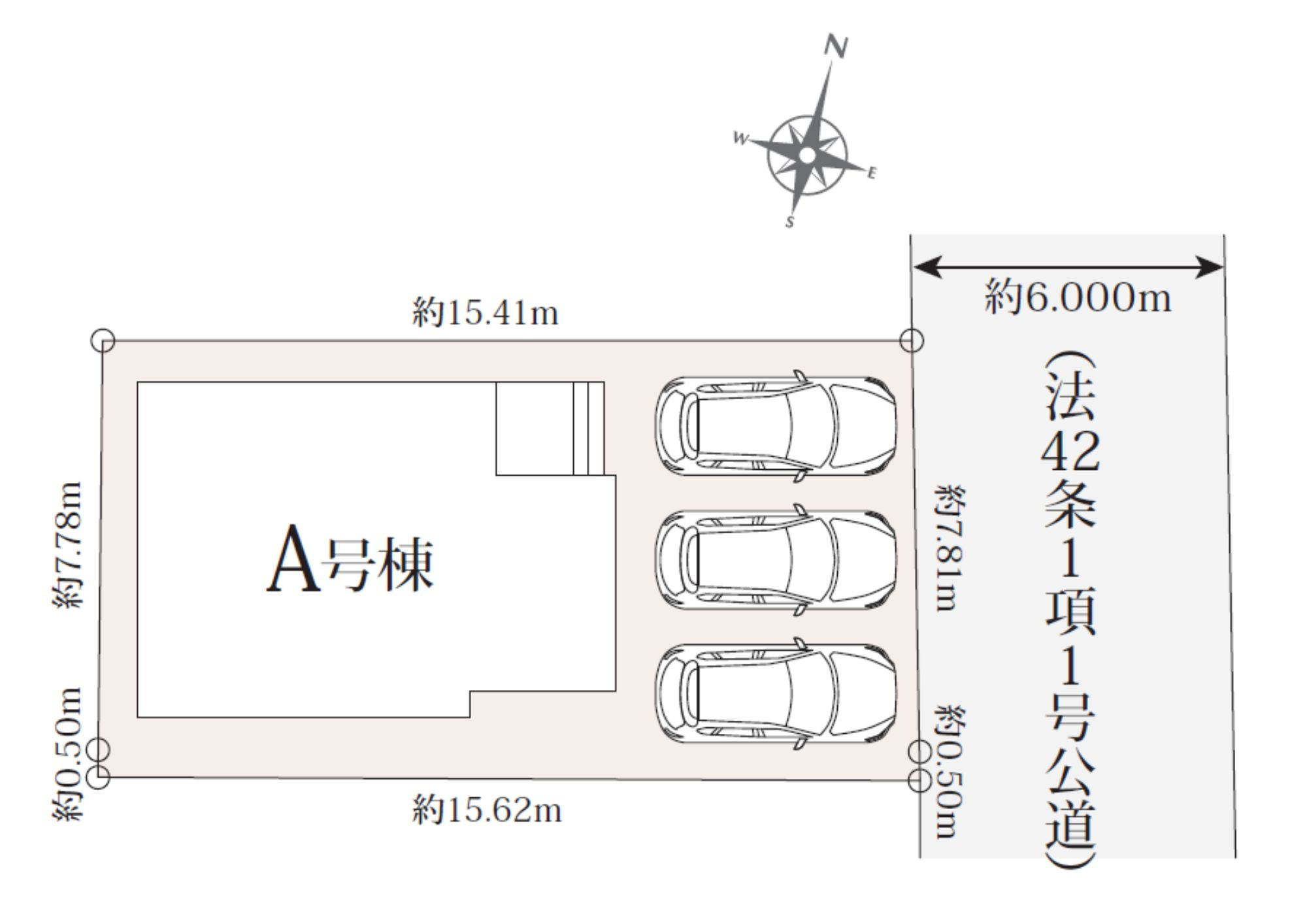 沼津市小林台1番　新築戸建　全１棟　の区画図
