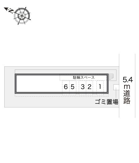 レオパレスシェル都Ⅱの区画図