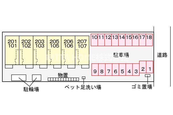 アストラル　グレアⅠの区画図