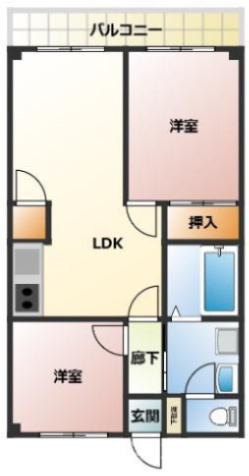 ハイツサウスウィンドの間取り
