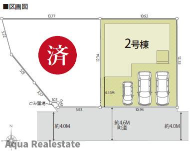 リナージュ藍住町矢上 第1期の区画図