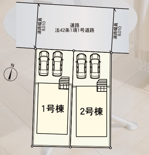 柏市伊勢原１丁目新築戸建（伊勢原第７）の区画図|区画配置図