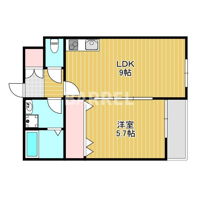 ディアコート曽根の間取り