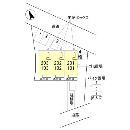 D-ROOM江井島の区画図