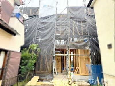 【外観】 | 座間市立野台2丁目　新築分譲住宅　全1棟 | 建築途中の現地です！