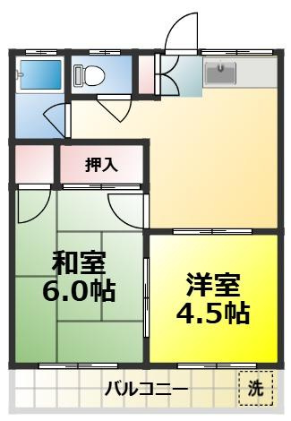桃江荘の間取り