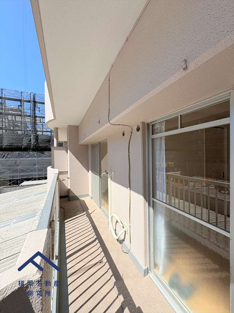 東峰マンション西公園のバルコニー
