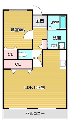マンションサンライズ弐番館の間取り