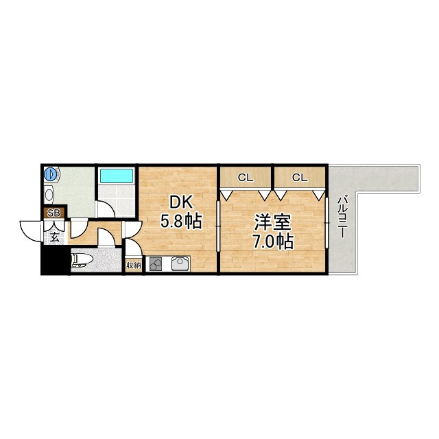 Uluru東向日の間取り
