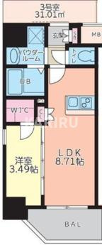サムティ京橋Clearの間取り