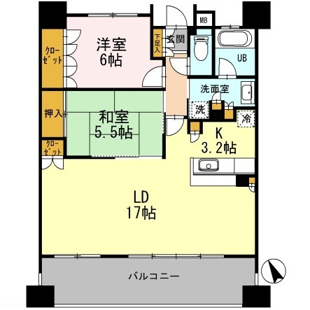カスタリア上町台の間取り