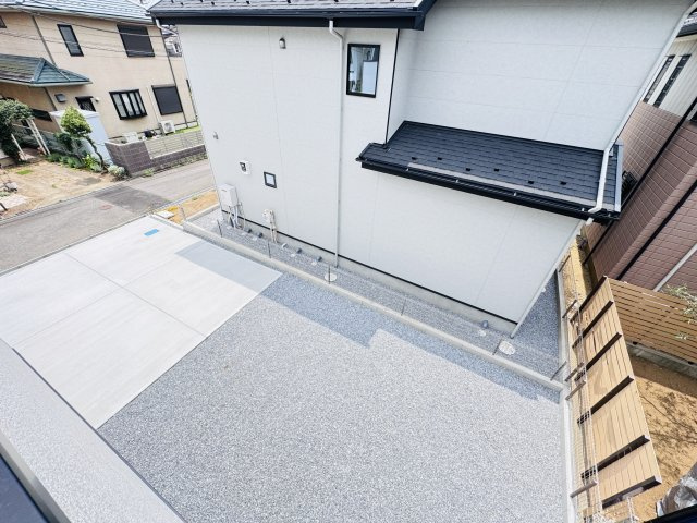 柏市高田新築戸建【柏第四小学校:5分】の展望|バルコニーより南側眺望・南側庭スペースで日当たり良好♪