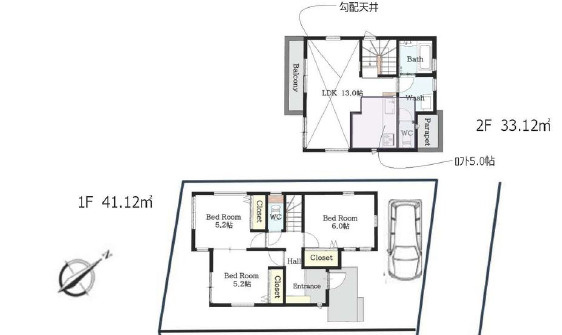 藤沢市本鵠沼５丁目　新築戸建　全２棟A号棟