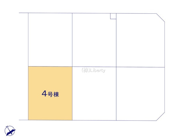 五霞町原宿台3丁目1期　新築戸建　4号棟の区画図
