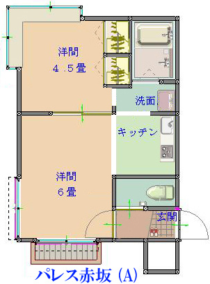 パレス赤坂の間取り