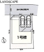 武蔵村山市大南　全1棟　新築戸建ての区画図