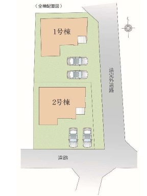 柏市高田新築戸建【柏第四小学校:5分】の区画図|区画配置図
