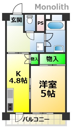 泉北茶山台２丁３番１号棟の間取り