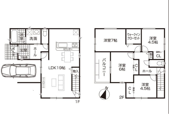 春日井市林島町第2(全4棟)の間取り