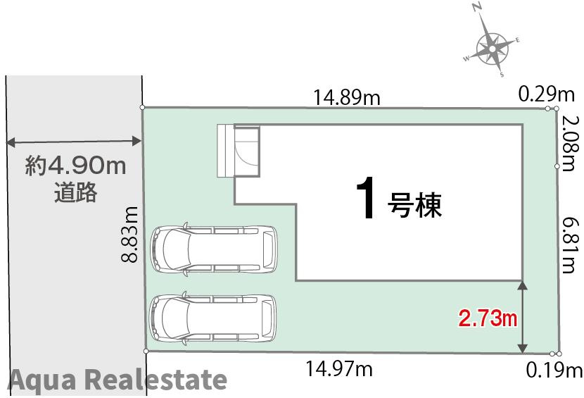 リナージュ藍住町乙瀬 01期の区画図