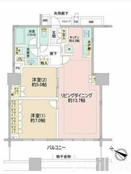【間取り】 | Brillia Mare有明　ブリリアマーレ有明