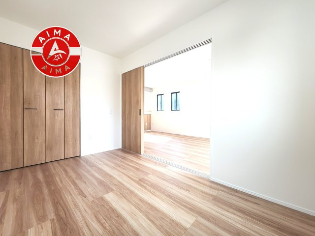 筑紫野市紫3丁目第1-1棟(1号棟)の和室|将来的に、琉球畳を引きまして和室風にすることも可能です。