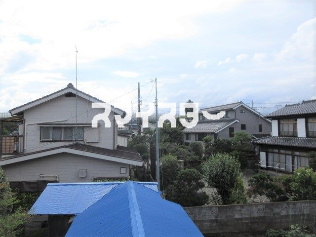 あきる野市牛沼のアパートの展望