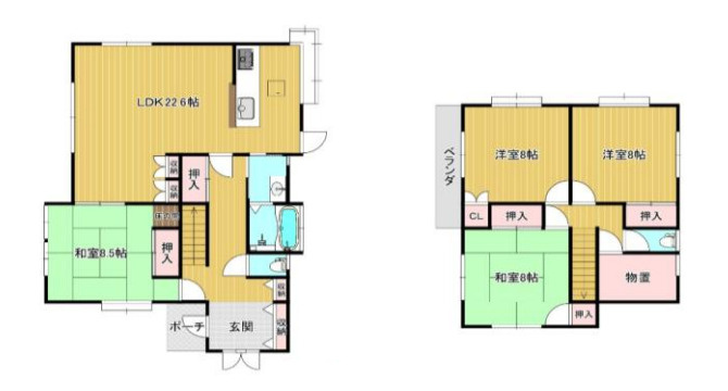 さいたま市見沼区御蔵　中古戸建の間取り|さいたま市見沼区御蔵　中古戸建・4SLDK・土地面積174.22m2・建物面積131.66m2