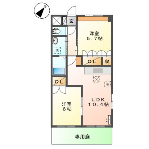 【間取り】 | メゾン水無月