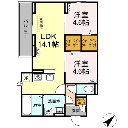 【間取り】 | ＣＬＡＳＳＥＵＭ都賀