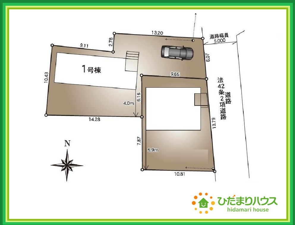 大玉村玉井第6　新築戸建　1号棟の区画図|閑静な住宅地で叶える穏やかな新生活☆彡