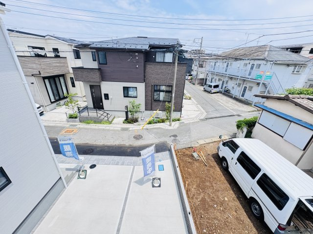 柏市今谷上町新築戸建【光ケ丘小学校:６分】の展望|バルコニーより道路側眺望