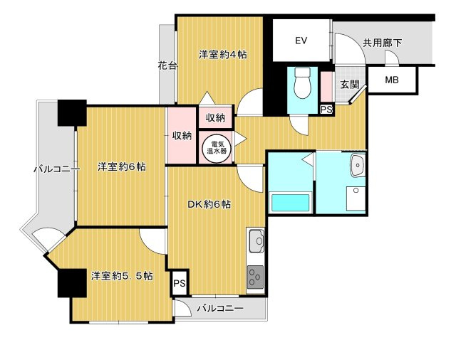 【間取り】 | 朝日プラザ久里浜