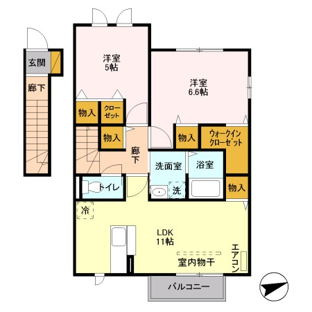 SAKURA　Hills Dの間取り