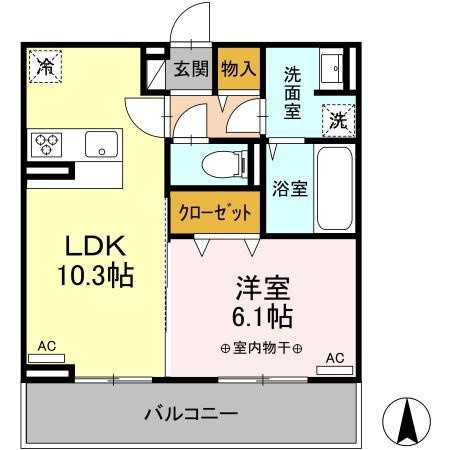 D-ROOM飯田町の間取り