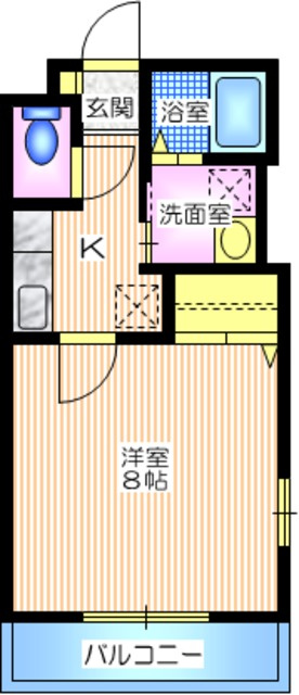 フラッツの間取り|明るい角部屋