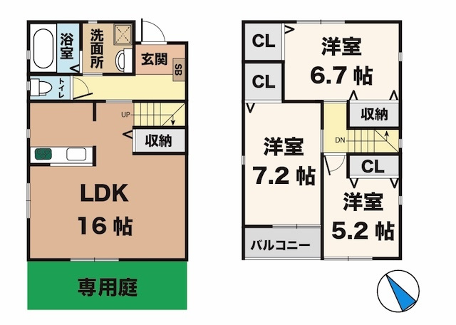 レリアコートの間取り