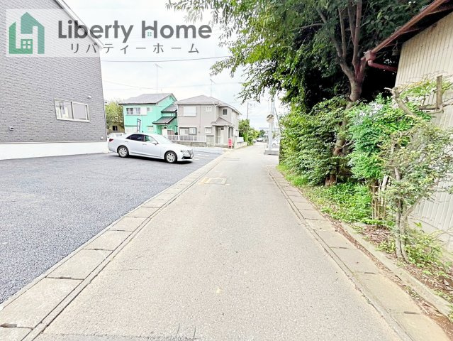 古河市大山第8　新築戸建　3号棟の前面道路含む現地写真