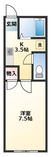 【間取り】 | グリーンハイツB