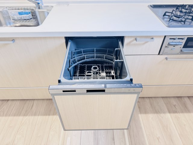 柏市増尾８丁目新築戸建（増尾２期）のキッチン|家事の手間をグッと省けるビルトイン食洗器